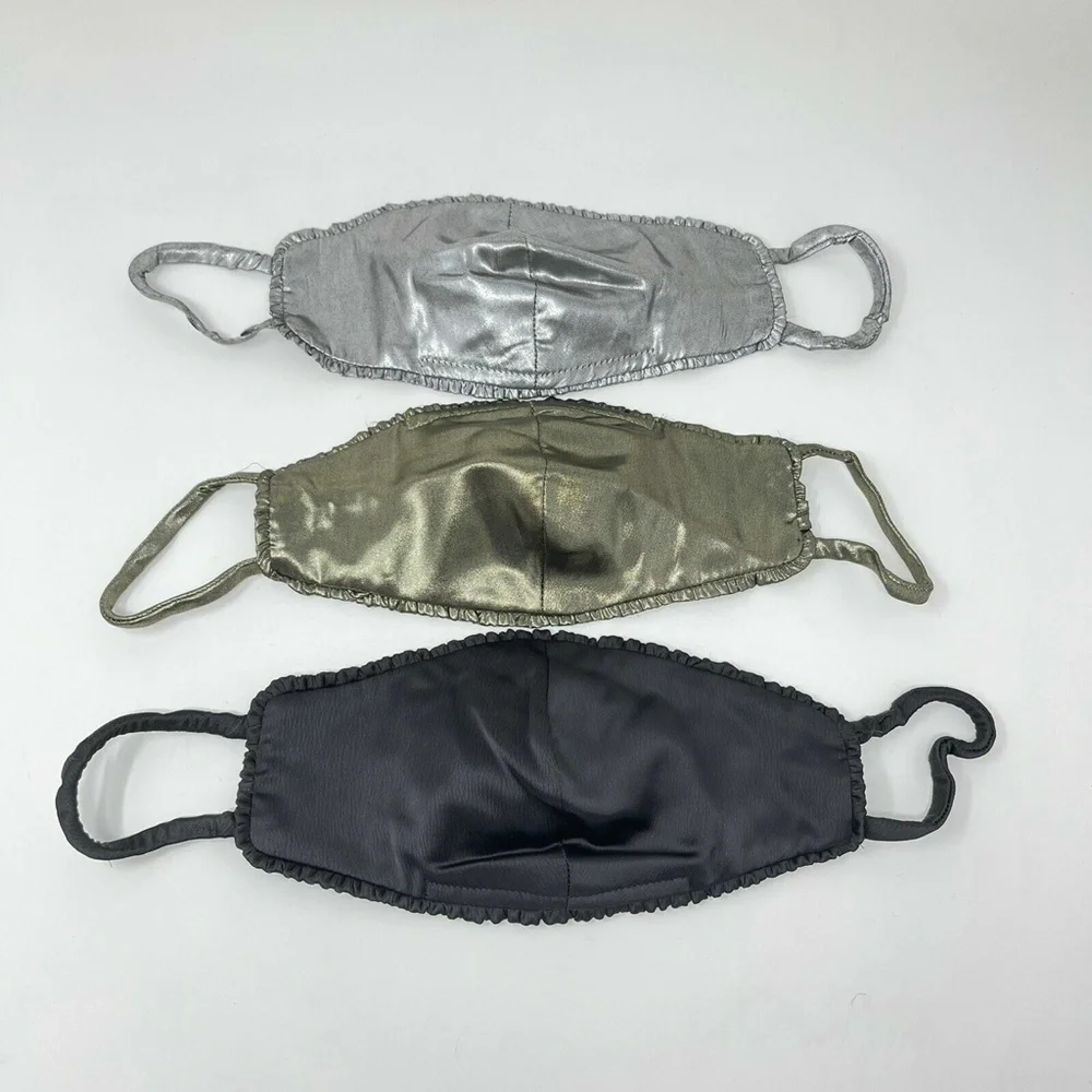 WHOLESALE LOT of 5 WAYF Mask & Carrying Bag 4-Piece Sets, Gray/Silver/Black